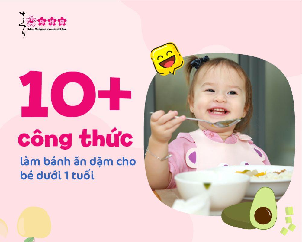 làm bánh ăn dặm cho bé dưới 1 tuổi