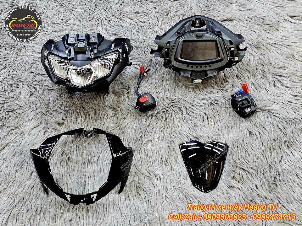 Trọn bộ đầu đèn và đồng hồ Exciter 2019 lắp cho Exciter 2015 - Motorart