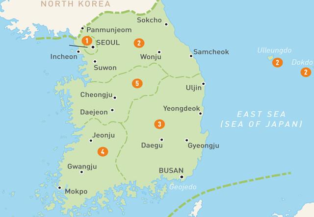 Các tỉnh của Hàn Quốc liệu bạn đã biết hết?