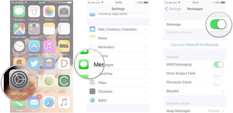 Hướng dẫn cách tắt iMessage trên iPhone hoặc iPad
