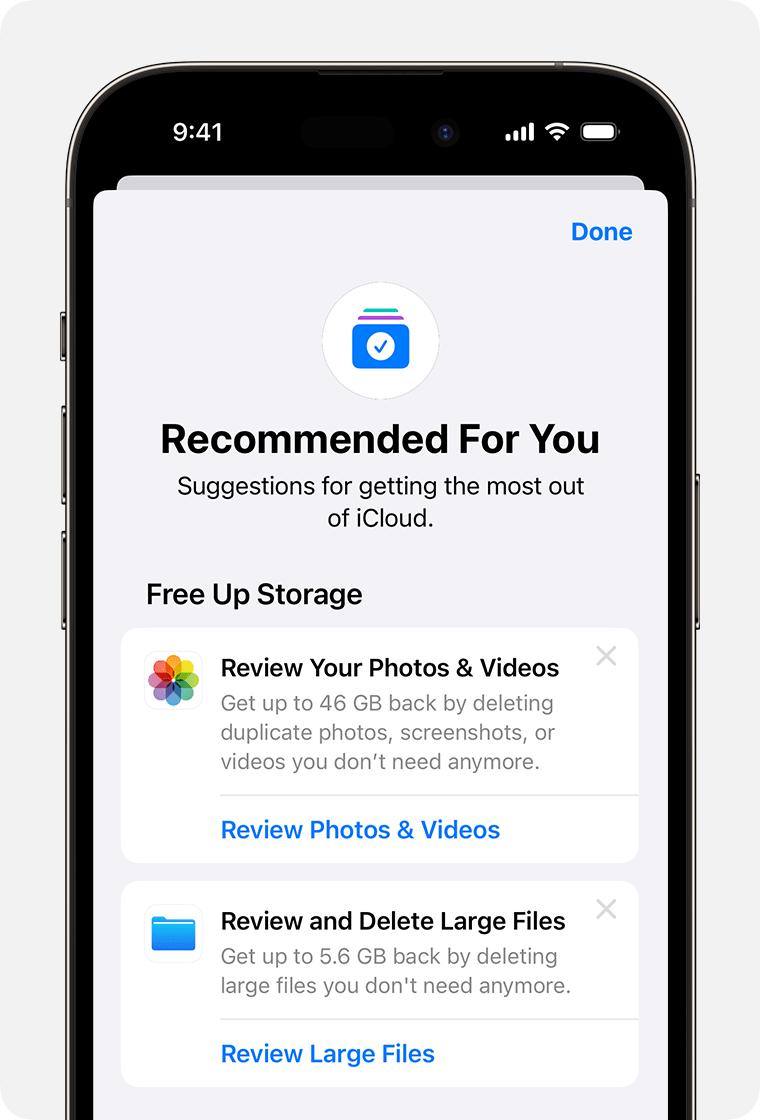 Quản lý dung lượng iCloud