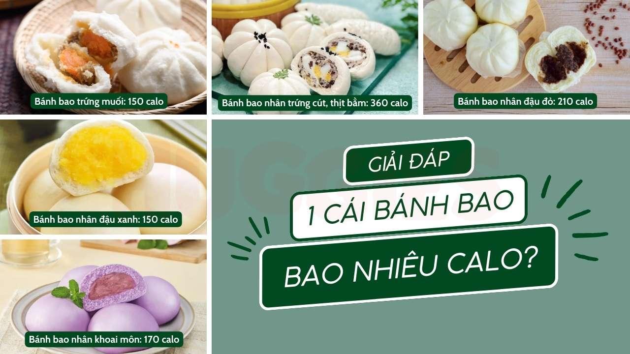 1 cái bánh bao bao nhiêu calo