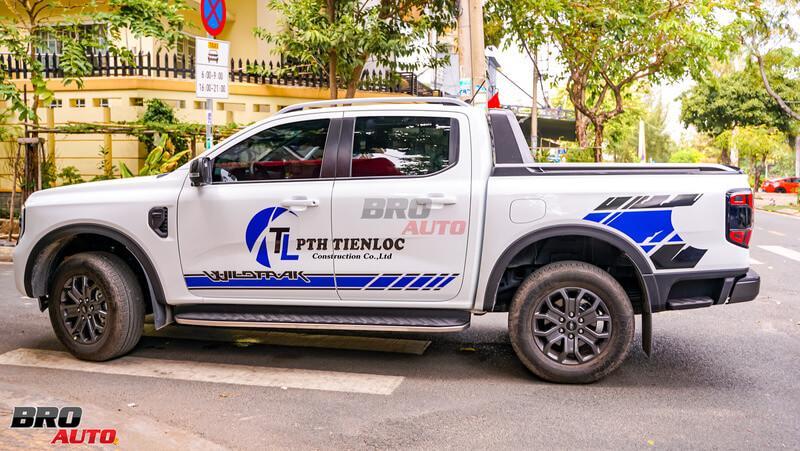 Mẫu Tem xe Ford Ranger Trắng "Đẹp Mê Hồn"