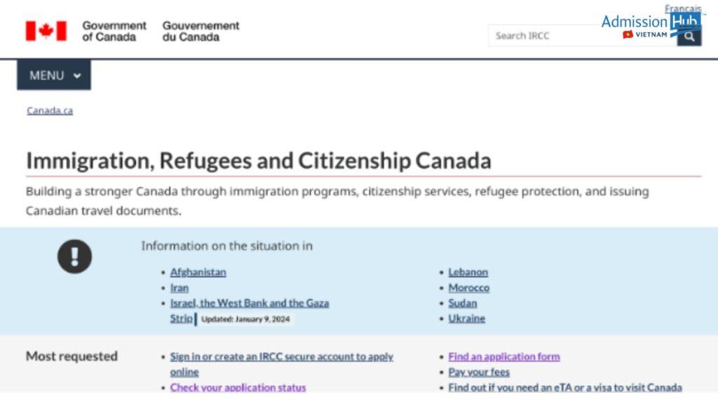 Cách kiểm tra tình trạng visa Canada