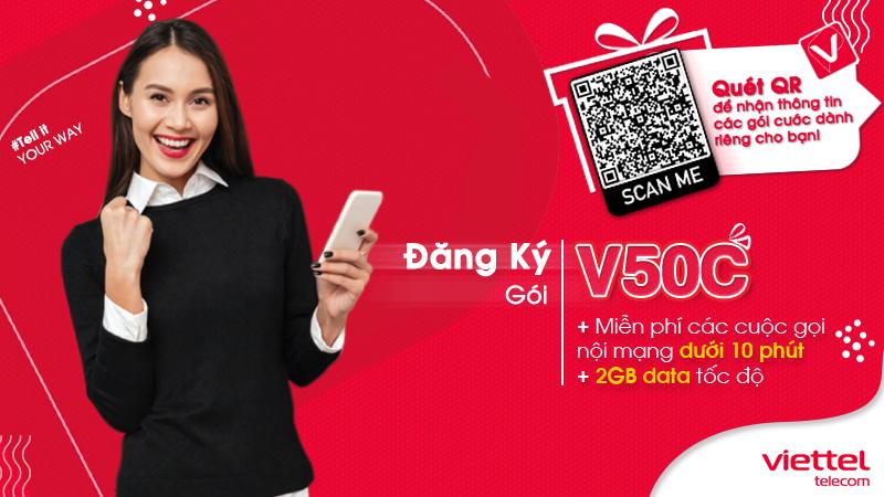 Gói combo Viettel 50k 1 tháng