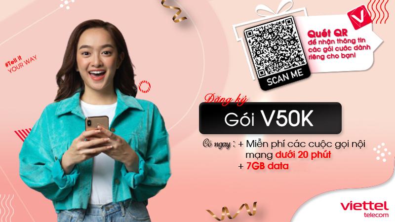 Gói cước V50k của Viettel