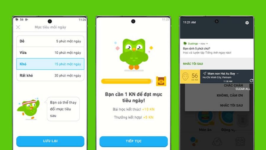 Các mẹo học tiếng Anh trên Duolingo hiệu quả