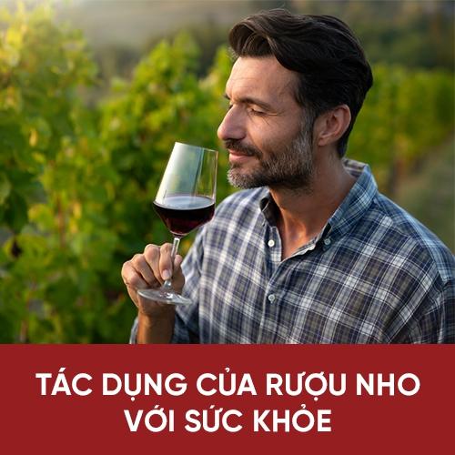 tác dụng của rượu nho với sức khỏe