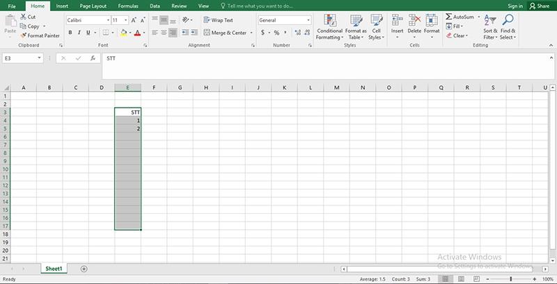 Hướng dẫn nhập dữ liệu Excel nhanh hơn cơ bản