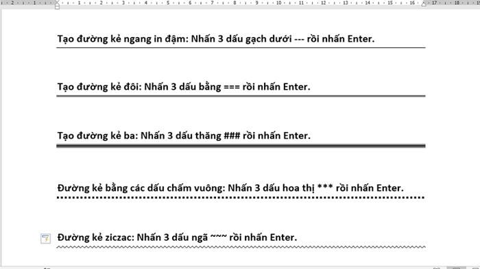 3 phương pháp tạo đường kẻ, dòng kẻ ngang trong Word một cách nhanh chóng