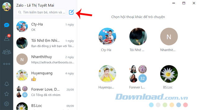 Phương pháp tạo nhóm chat Zalo trên máy tính