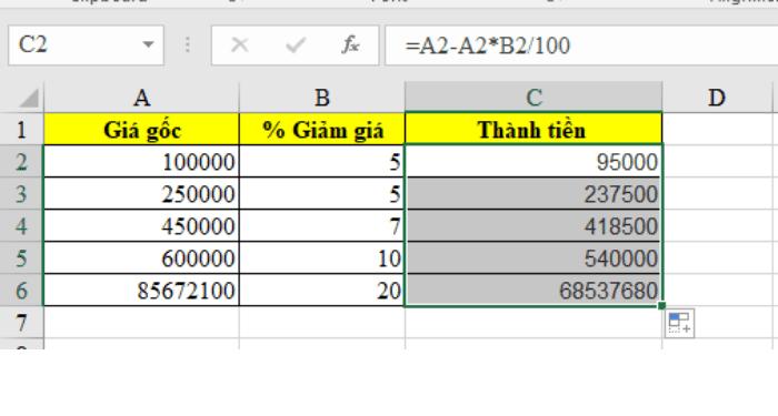 Cách tính phần trăm giảm giá như thế nào? | Đơn giản