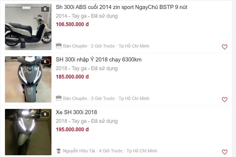 Hướng dẫn Bí Quyết Mua và Định Giá xe SH 300i Cũ Chotot