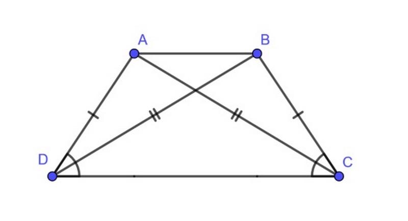 Kiến thức hình học lớp 8 phần hình thang cân