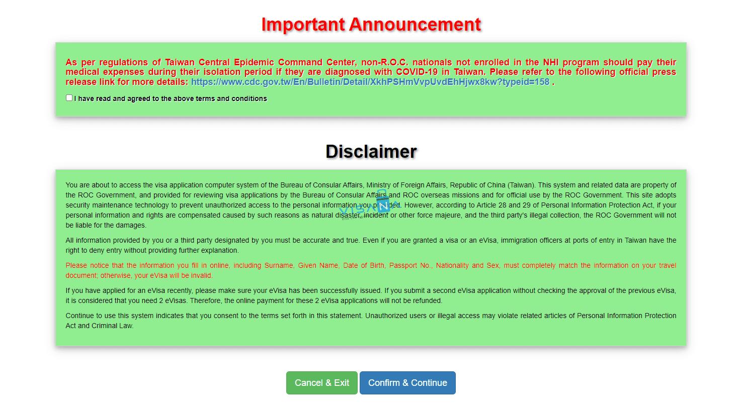 Hướng dẫn khai form visa Đài Loan chi tiết – Cập nhật mới nhất