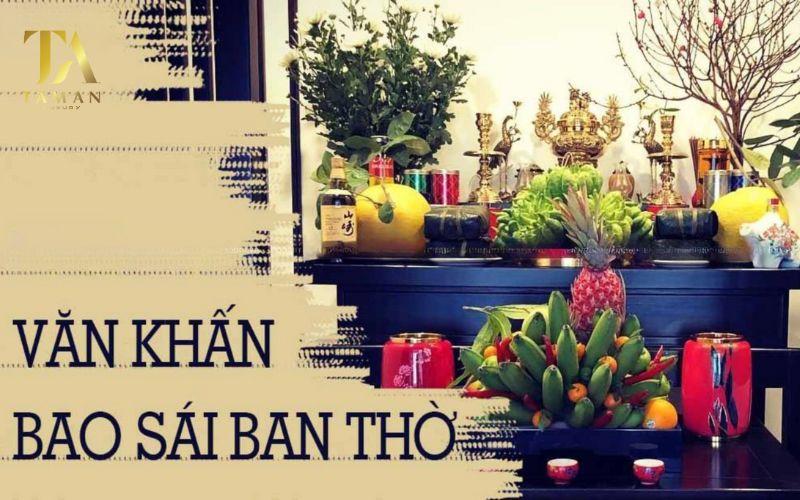 Bài văn khấn bao sái bàn thờ Phật chi tiết và mới nhất 2024