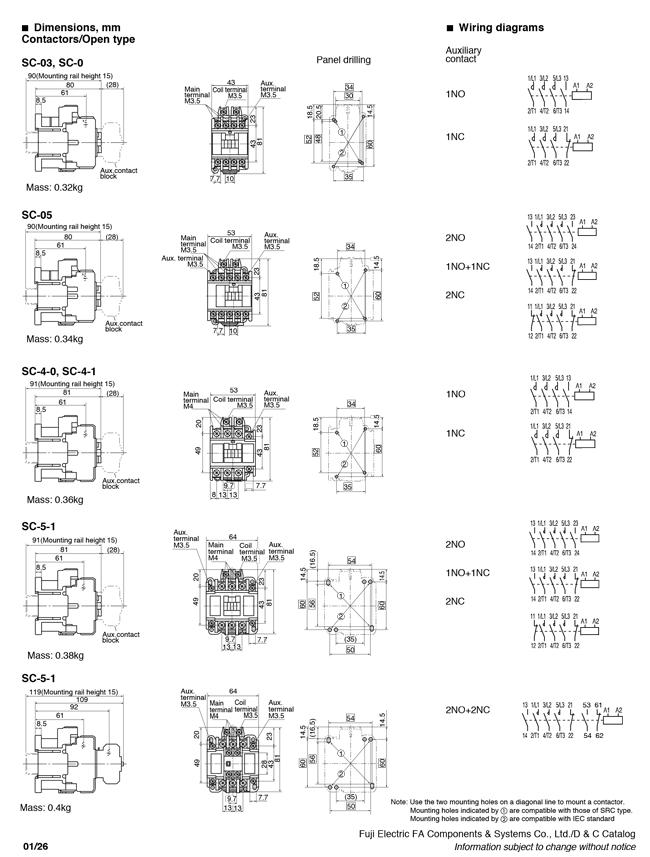 Khởi động từ contactor SC Fuji