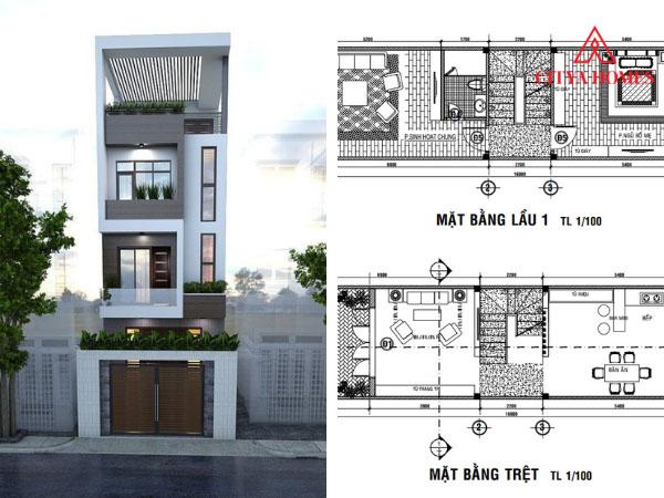 Mặt cắt nhà và cách đọc bản vẽ xây dựng đơn giản dễ hiểu