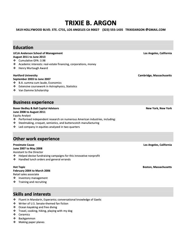 Résumés | Butterick’s Practical Typography