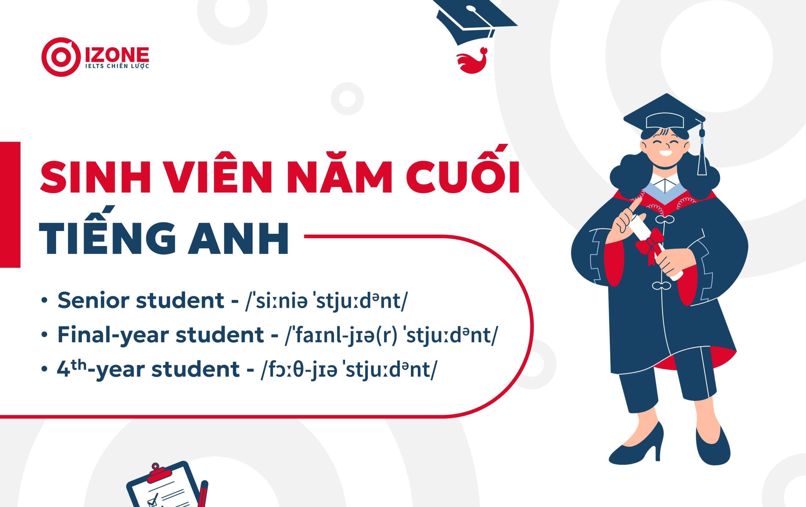 Sinh viên năm cuối Tiếng Anh là gì? Từ vựng và cách giới thiệu sinh viên theo các năm