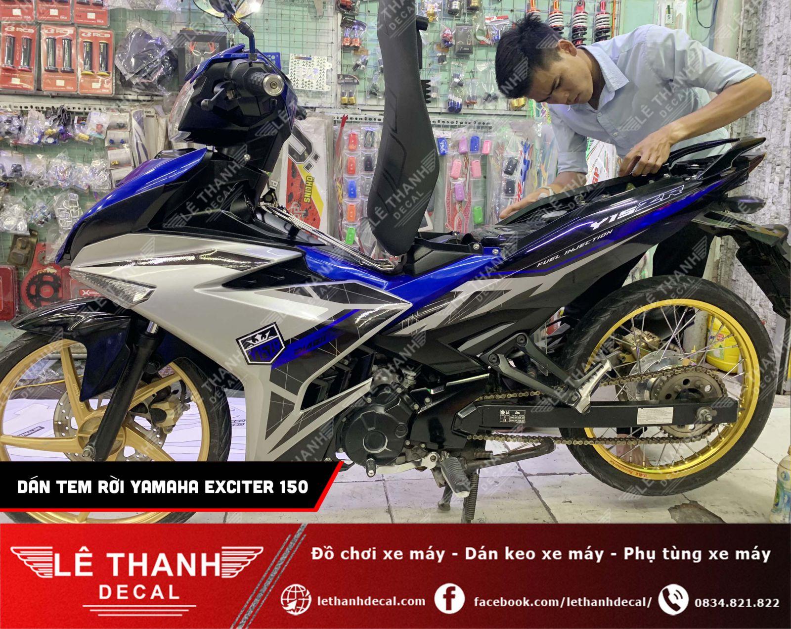 Dán tem rời xe máy Yamaha Exciter 150