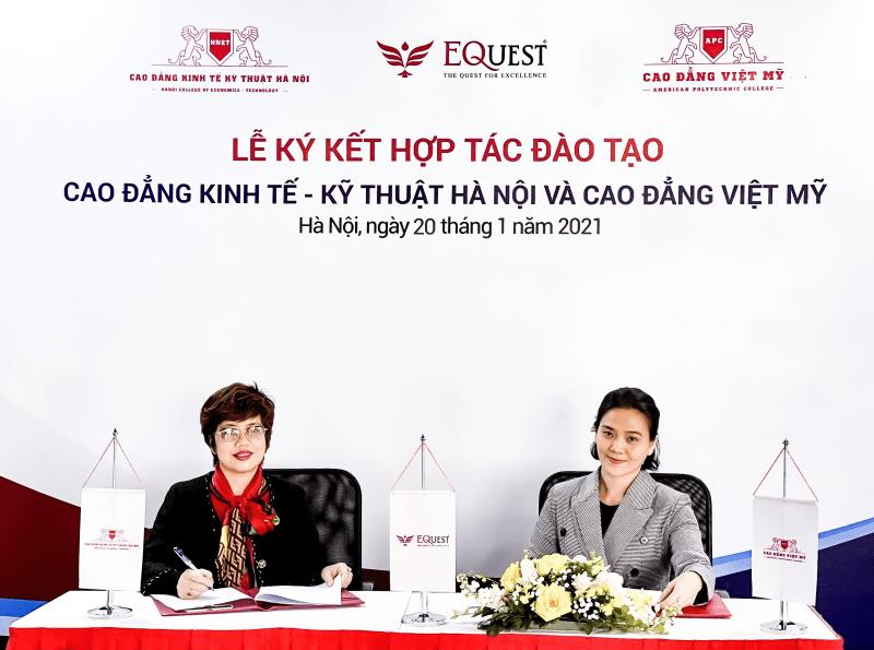 Cao đẳng Kinh tế – Kỹ thuật Hà Nội (HNET) hợp tác đào tạo với Cao đẳng Việt Mỹ (APC)