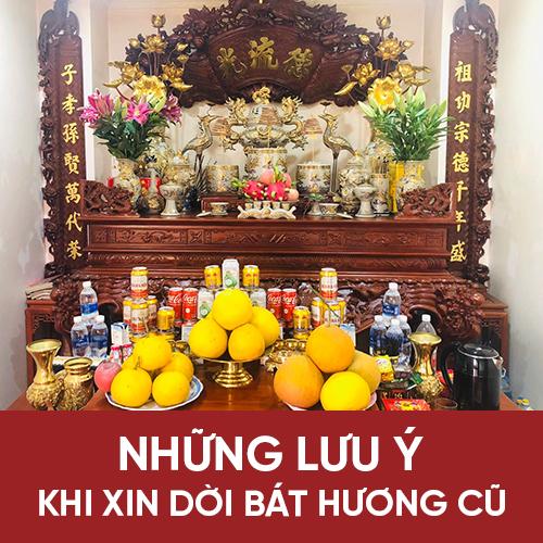 Văn khấn xin dời bát hương cũ thay bát hương mới chuẩn nhất