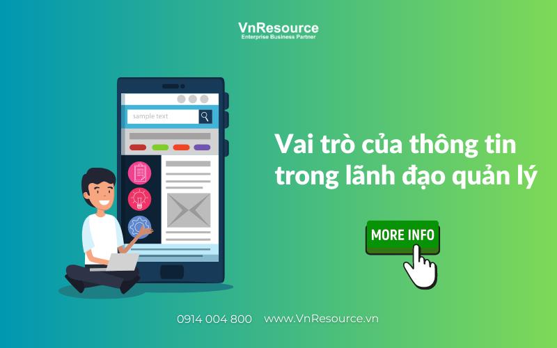 Vai trò của thông tin trong lãnh đạo quản lý