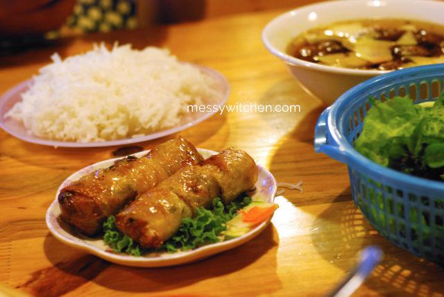 Bun Cha Ta + Nem Hai San @ Bun Cha Ta Hanoi, Hoan Kiem, Hanoi