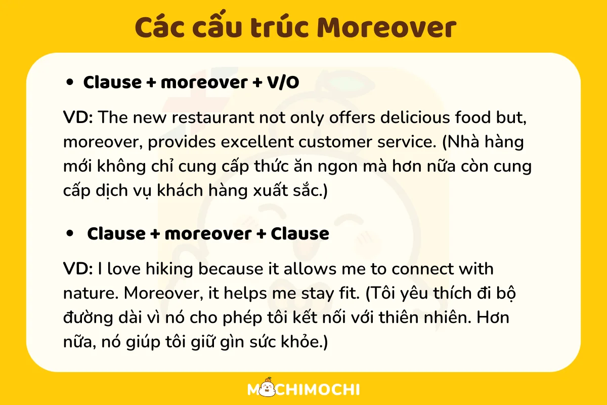 cấu trúc moreover