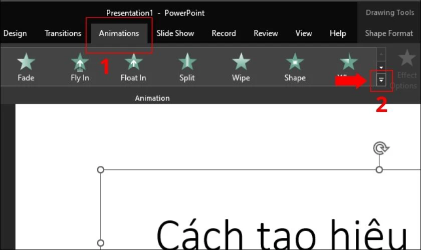 Cách tạo hiệu ứng chữ trong PowerPoint