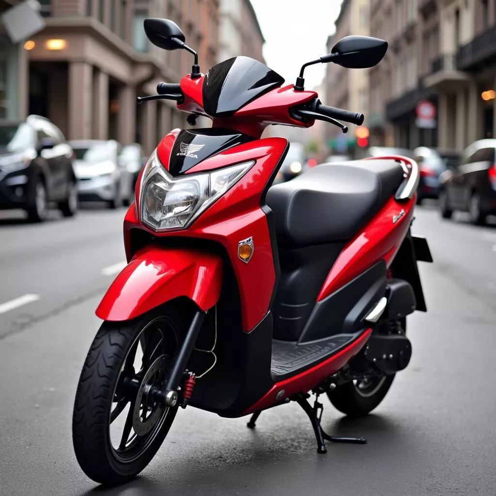 Xe tay ga Honda Air Blade 2013 màu đỏ đen