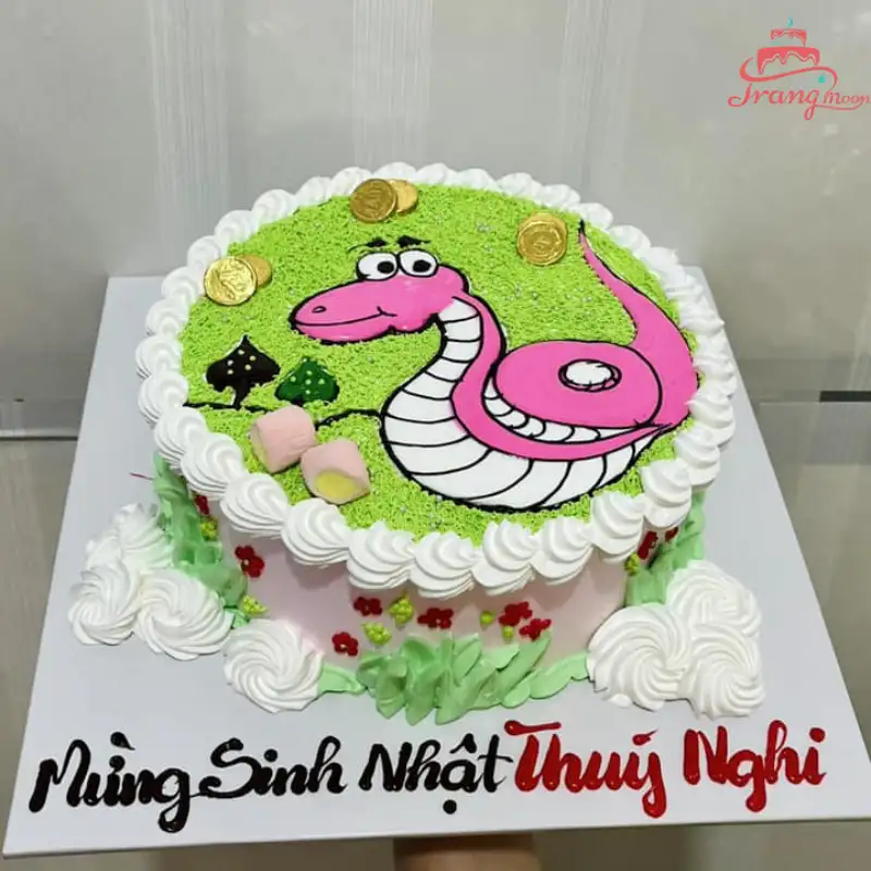 bánh sinh nhật hình con rắn đẹp nhất