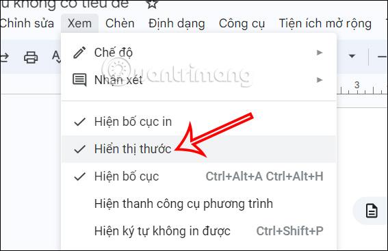 Căn chỉnh lề trong Google Docs