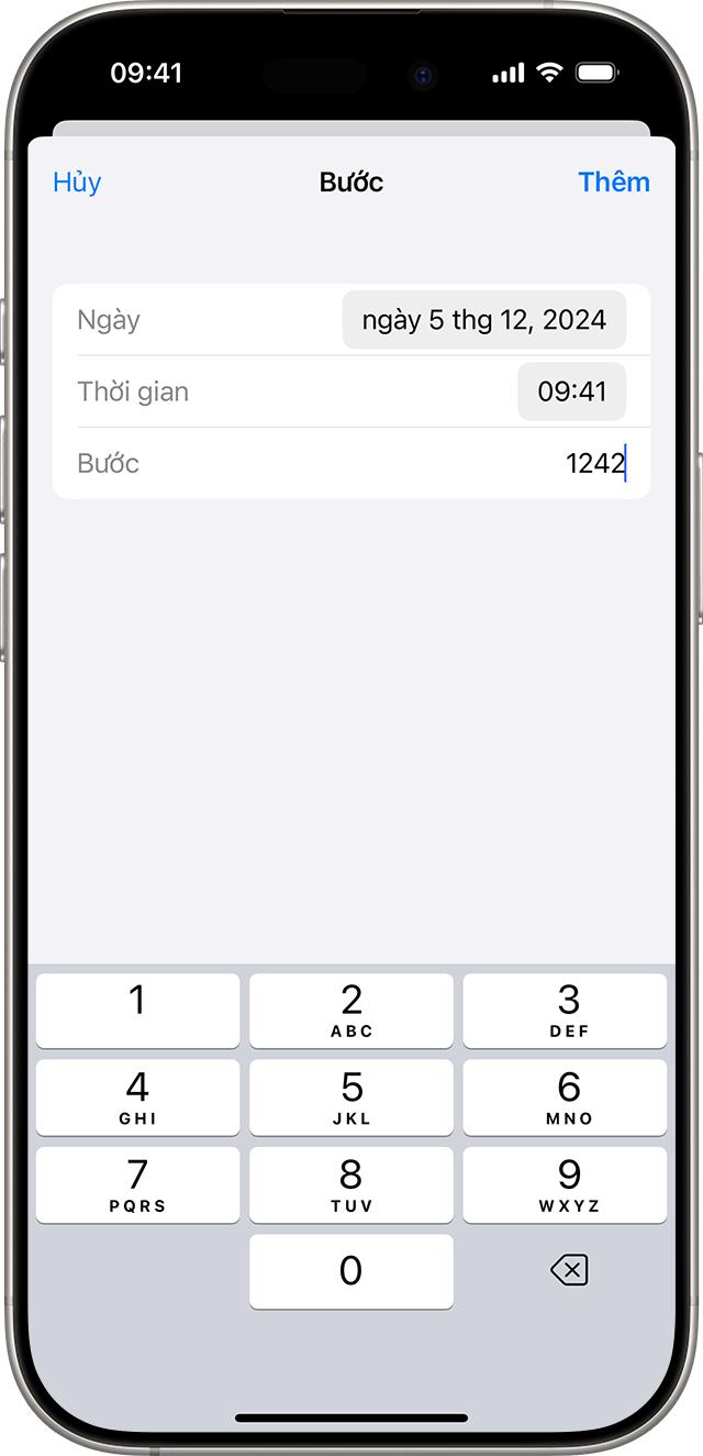 Quản lý dữ liệu Sức khỏe trên iPhone, iPad hoặc Apple Watch