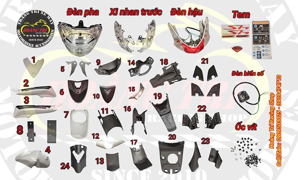 Độ dàn áo V3 kiểu SH Ý cho xe SH VN 2012-2019