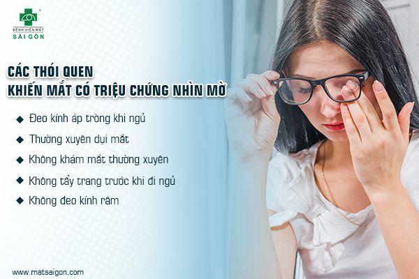 Cách chăm sóc mắt khi có triệu chứng nhìn mờ