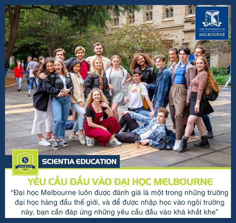 Yêu cầu đầu vào Đại học Melbourne